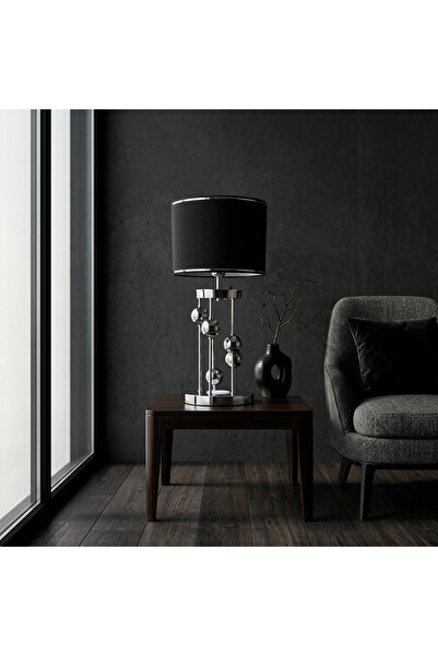 VENÜS NOVA VENÜS ARCTURUS KROM SİLİNDİR ABAJUR BEYAZ KROM ŞERİTLİ BAŞLIK