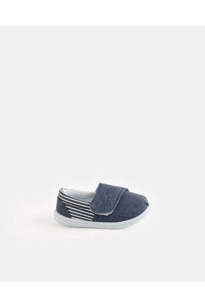 REDTAG Boys Blue Denim Velcro Sneakers