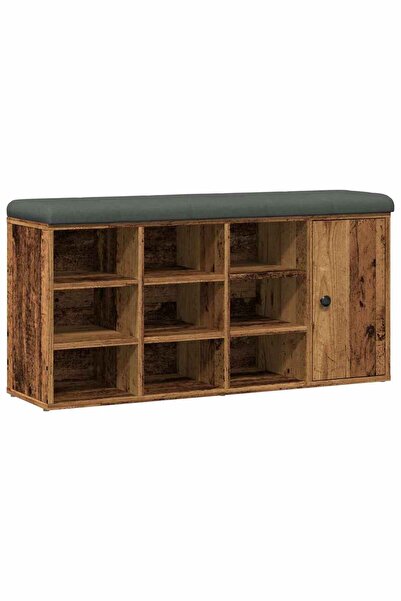 vidaxl Bancă de pantofi,lemn vechi, 102x32x50 cm, lemn prelucrat