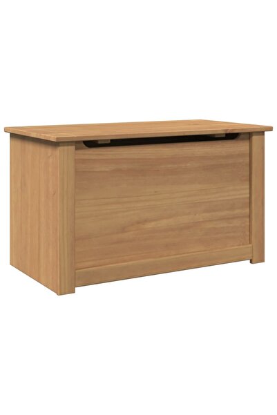 vidaxl Storage box with lid "Panama", 79x42x46 cm, solid pine wood