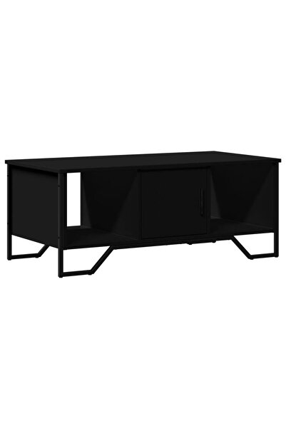 vidaxl Coffee table, black, 100x51x40 cm, processed wood