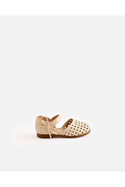 REDTAG Infant Girls Beige Weave Ballerinas