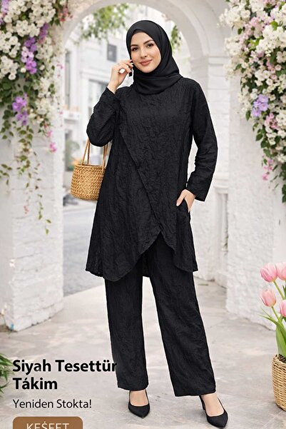 Store Yeni sezon Büyük beden kraş pantolon tunik takımı