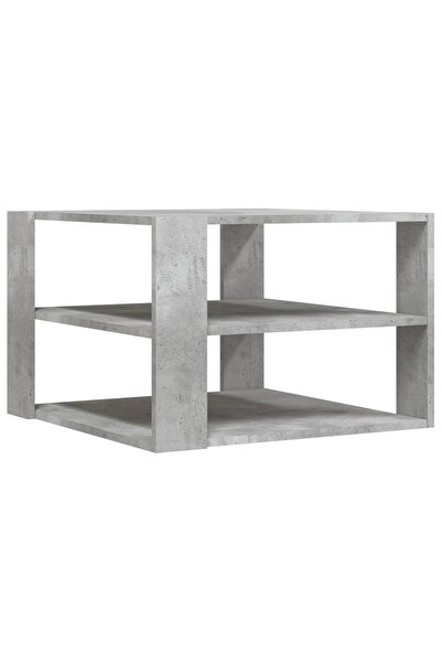 vidaxl Măsuță de cafea, gri beton, 58x58x40 cm, lemn compozit