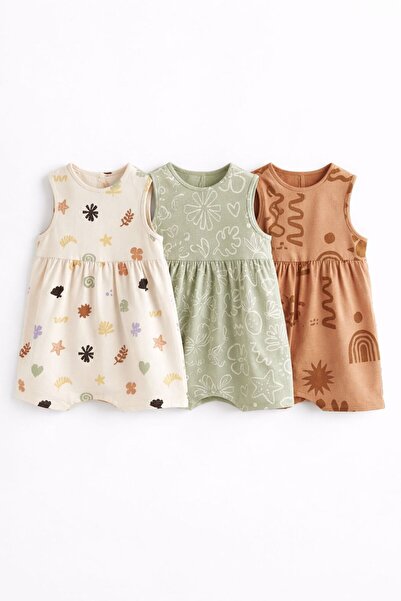 Next Baby قطن قطعة من مجموعة رومبير مكونة من بنقشة زهور قطع