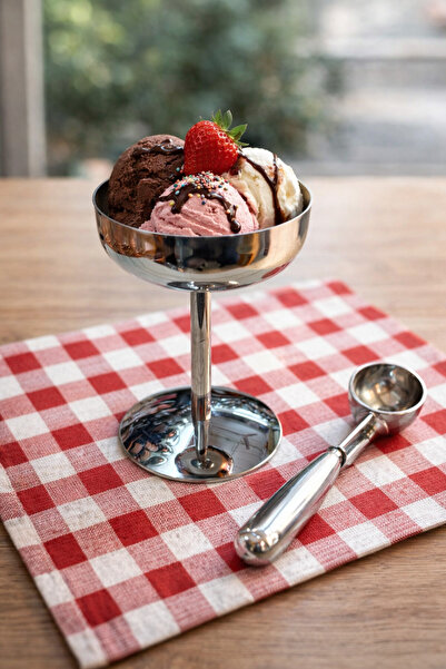 Tostost وعاء تقديم الآيس كريم من الفولاذ المقاوم للصدأ