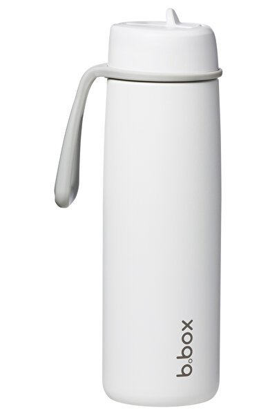 b.box 690ml Flip Lid Insulated Flask - Be Box - Bright White Color