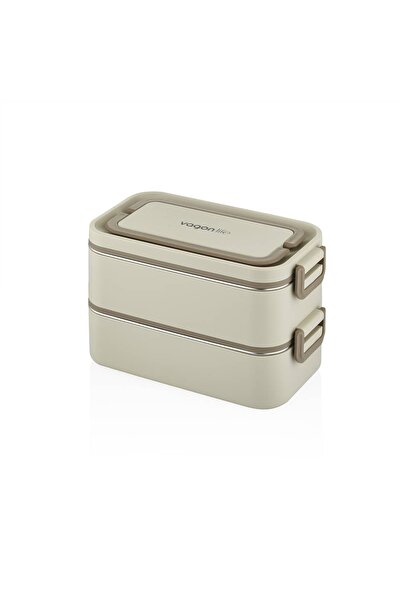 Vagonlife Beslenme Kutusu Paslanmaz Çelik - 2000 ml Çorba ( Yoğurt ) Kaseli 2...