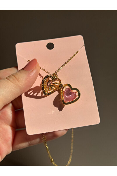 Harlofia Jewelry Çelik Açılabilir Saklı Kalp Kolye
