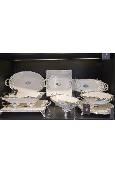 ROY KING Royki̇ng Classy 8 (Eight) Piece Silver Presentation Service Set
