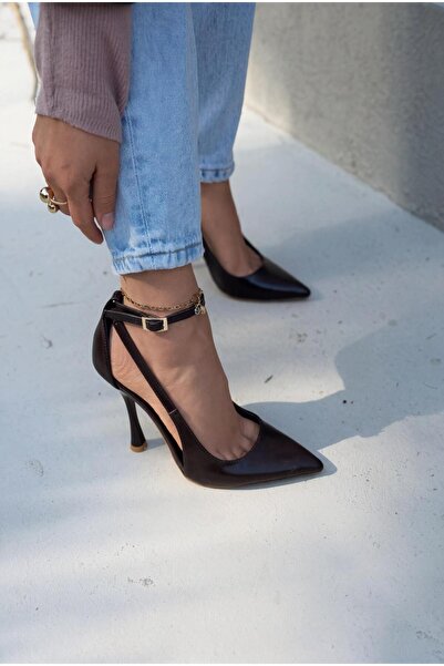 I Love Shoes Nerole Stiletto Acıkahve Mat Deri Yüksek Topuklu