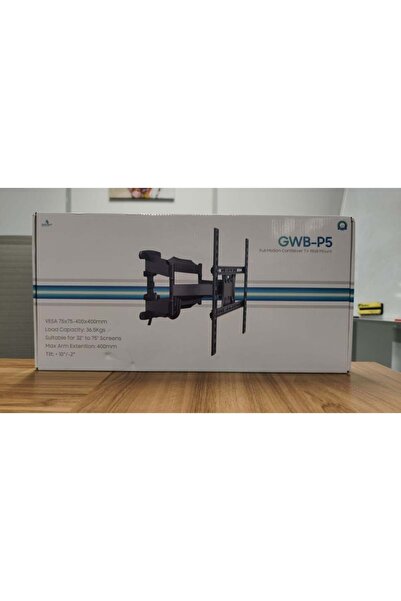 Grabit - Movable Wall Mount Bracket for 32-75 inch TVs - Swivel and Tilt - Black