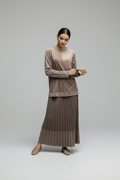 ECE GİYİM ΓΥΝΑΙΚΕΙΑ ΜΠΛΟΥΖΑ ΜΕ ΠΕΤΡΙΝΕΣ ΛΕΠΤΟΜΕΡΕΙΕΣ ΣΤΟ ΜΠΡΟΣΤΙΝΟ ΜΕΡΟΣ, ΦΟΥ...