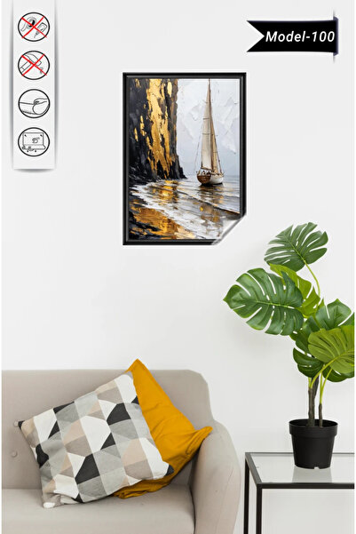 Akıllı Kağıt Statik Tutunma Özellikli Tablo - Poster Manzara (Model-100)