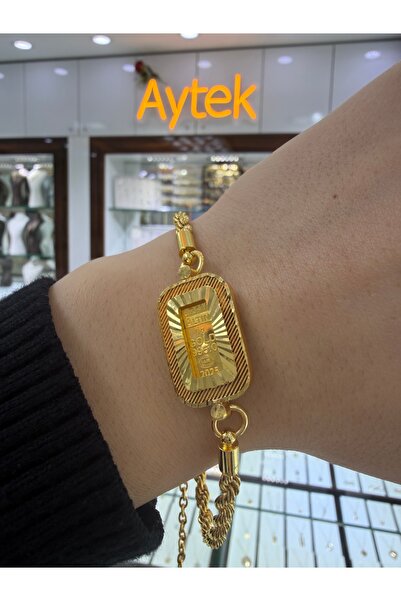 aytekgold 24 Ayar Gram Altınlı Halat Bileklik