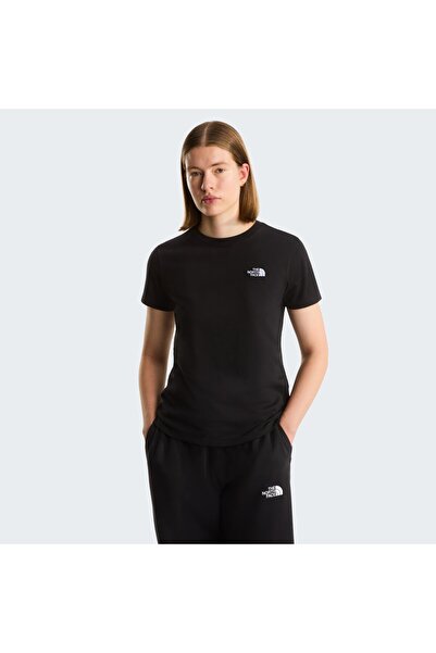 THE NORTH FACE تي شيرت نسائي بأكمام قصيرة من W Evolution Simple Dome Slm