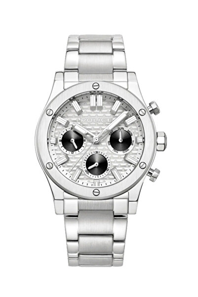 Police Polysh Men’s Watch PEWJK0006207, Analog, Stainless Steel, White Dial, ...