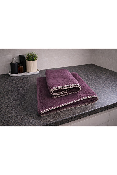 Türkühome Cream Oyster Stitched 100% P Cotton Y Soft-Textured High Water Abso...