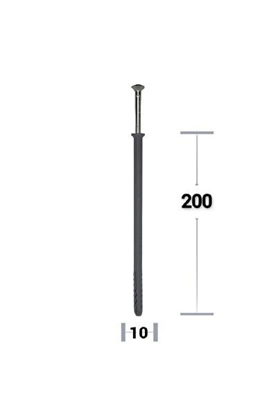 klimas Percussion Nail Dowel 10x200 - 50pcs/box