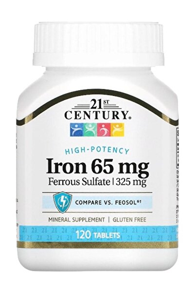 21st Century Iron 65 mg Ferrous Sulfate,