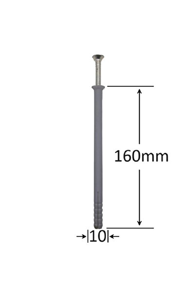 klimas Percussion Nail Dowel 10x160 - 50pcs/box