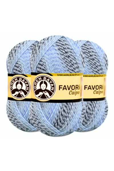 Ören Bayan Favori Caipo Hand Knitting Yarn 100 Gr. 3 Pieces 210