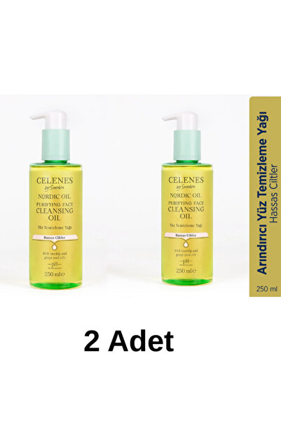 Celenes by Sweden Nordic Oil Arındırıcı Yüz Temizleme Yağı Hassas Ciltler 2 Adet