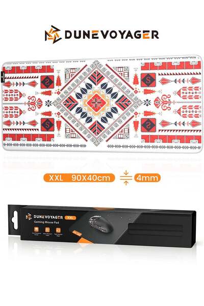 DuneVoyager لوحة ماوس ألعاب مقاومة للماء باللون الأحمر الصحراوي M7 – كبيرة ال...