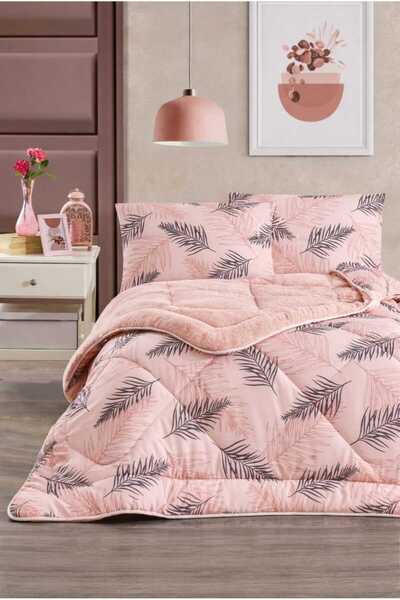 BAMİROSE Pilotă dublă cu două fețe și husă de pernă DIAMOND LUX WELLSOFT, pen...