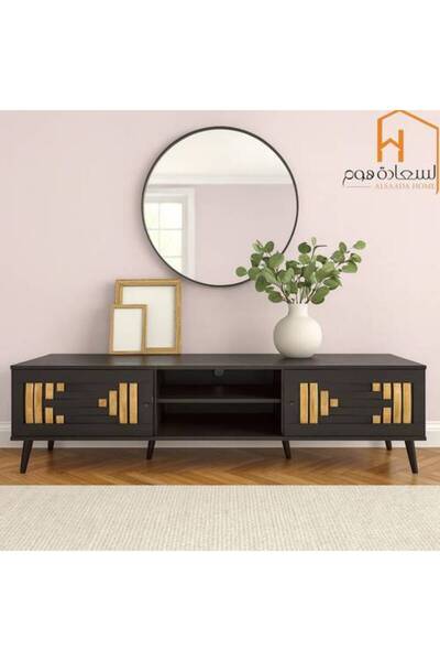 Al Saadah Home وحدة تلفزيون - 180×40×45 سم - بني