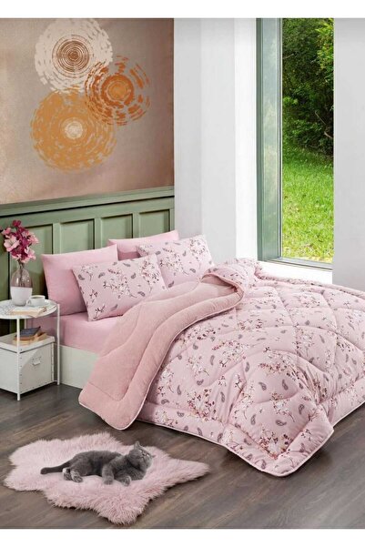 BAMİROSE Pilotă dublă cu două fețe și husă de pernă DIAMOND LUX WELLSOFT, pen...