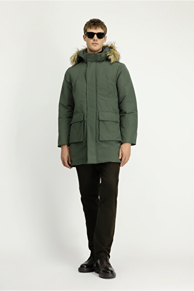 Kiğılı Hooded Fur-Trimmed Sportswear Puffer Coat