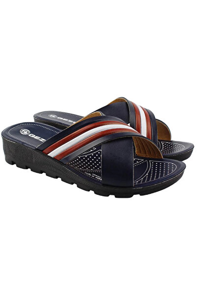 GEZER 13075 Летни дамски чехли с 4 см ток и лека подметка за всеки ден