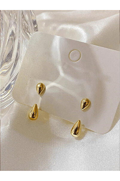 Take Two By Styli Teardrop Stud Earrings