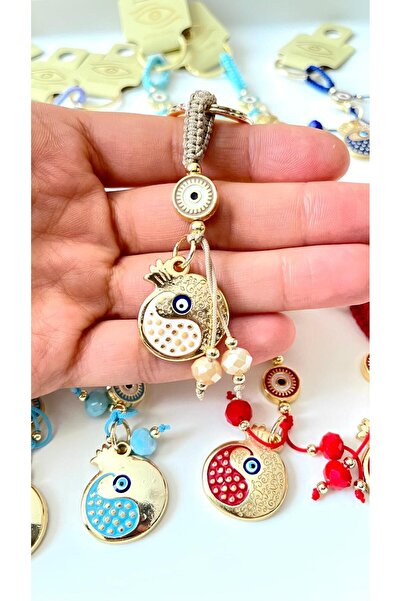 Cassime Μπρελόκ με μοτίβο μπεζ ρόδι και επίχρυσο σχέδιο  "Eid al-Adha "