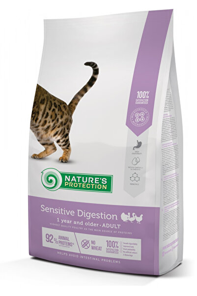 Nature's Protection Cat Sensitive Digestion, pui, hrana uscata pentru pisici ...