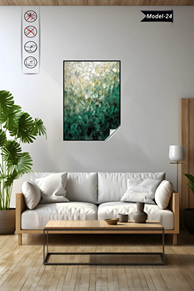 Akıllı Kağıt Statik Tutunma Özellikli Tablo - Poster Modern (Model-24)