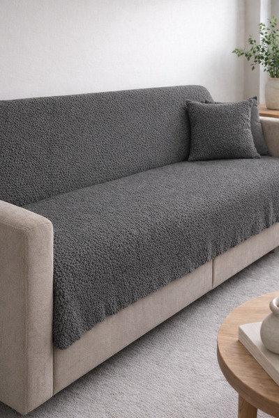 ÖZLÜ TEKSTİL Modern Soft-Textured Multi-Purpose Sofa Cover 190 X 250