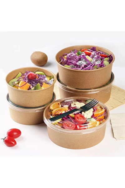 BFG BOL SALATA CARTON 550 CC CU CAPAC KRAFT 50 BUC/SET