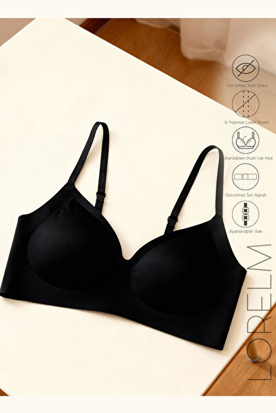 Lorelm Laser Cut Bra with Soft Removable Pads