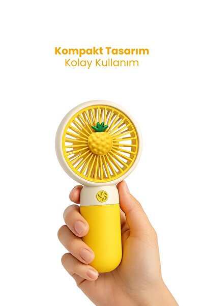 Empressco Taşınabilir Şarjlı Mini El Fanı , Masa Fanı Güçlü Vantilatör Pervan...