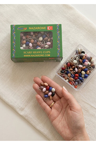Nazarone مشبك حامل الشال، مشبك حجاب التوربان، دبوس وشاح، 100 قطعة