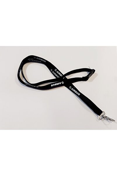 Havacı Uçuş Dünyası Șnur de gât tricotat negru Airbu