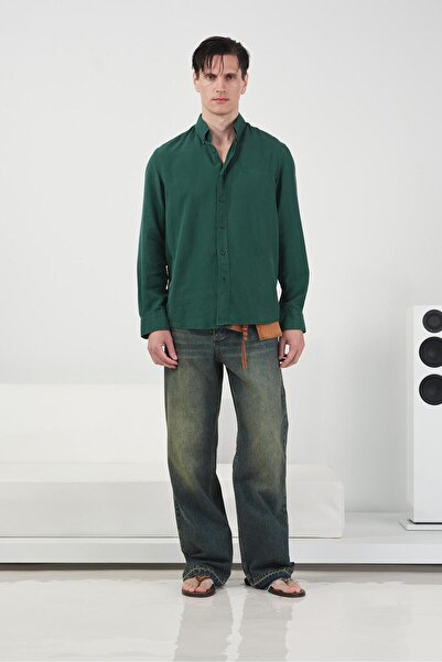 GIESTO Ρευστή εφαρμογή ΠΟΥΚΑΜΙΣΟ ΚΑΝΟΝΙΚΗΣ ΕΦΑΡΜΟΓΗΣ ΣΜΑΡΑΓΔΙΝΟ ΠΡΑΣΙΝΟ ΤΕΝΣΕΛ