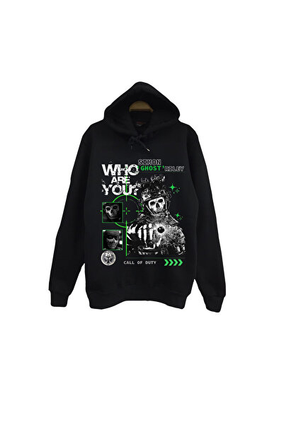 fame-stoned Call Of Duty - Ghost - Simon Riley - Hanorac unisex cu imprimeu b...