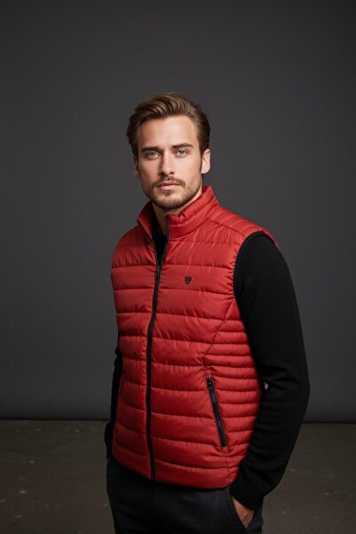 Piyera Men's Puffer Vest Lightweight Padded Daily Sports Use Mock Neck Zipper...