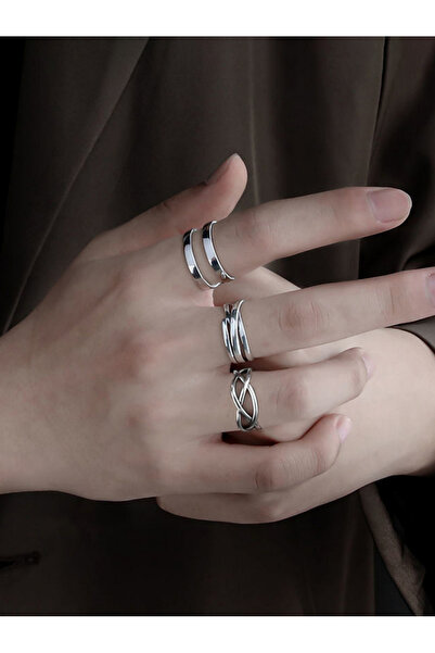 Take Two By Styli عبوة من 3 خواتم مميزة