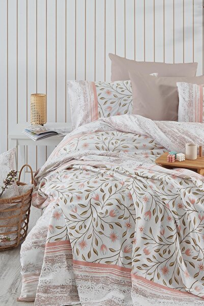 Cotton Life Pamuklu Tek Kişilik Pike Takımı - Fiesta Pembe