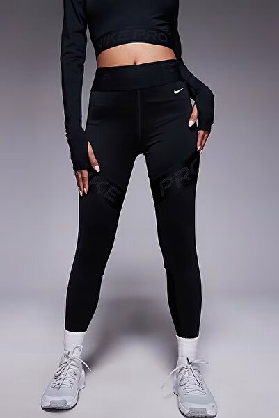 Nike Pro Sculpt Tigh Fit High-Waisted 7/8 Leggings Toparlayıcı Siyah Tayt