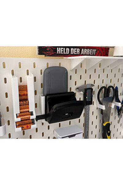 DU&ER Skadis Compatible Calculator & Hole Punch Holder – Desktop Organizer